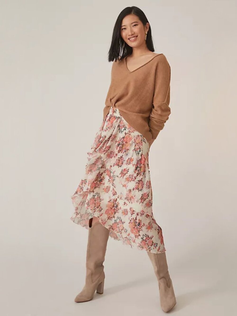 Let Me Be | Ruffled Midi Skirt | NWT